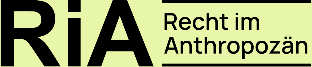 Recht im Anthropozän